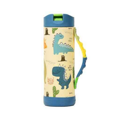 Fidget Strap Kids Stainless Bottle 14oz Dinosaur