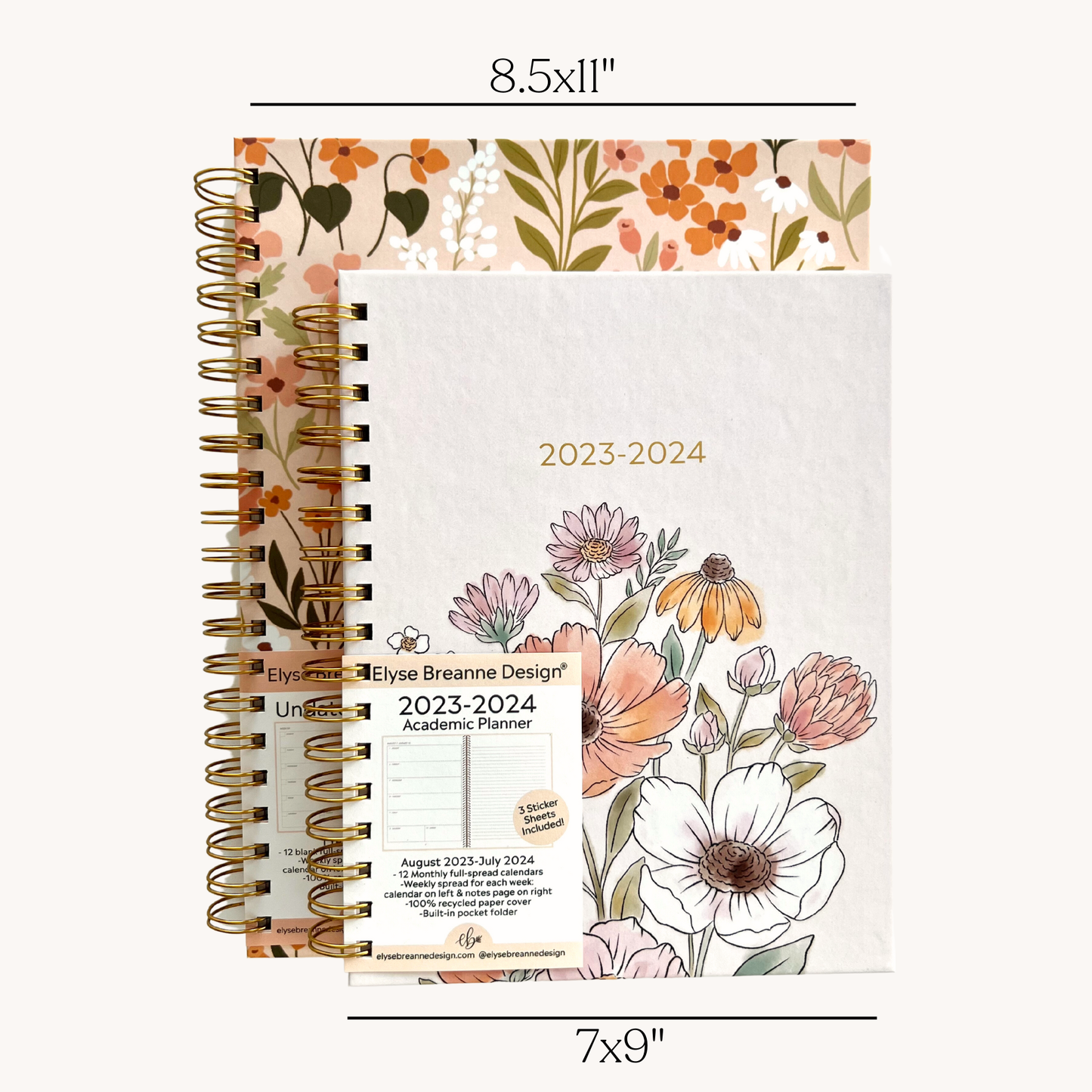 Elyse Breanne Design - Pressed Floral Undated Planner