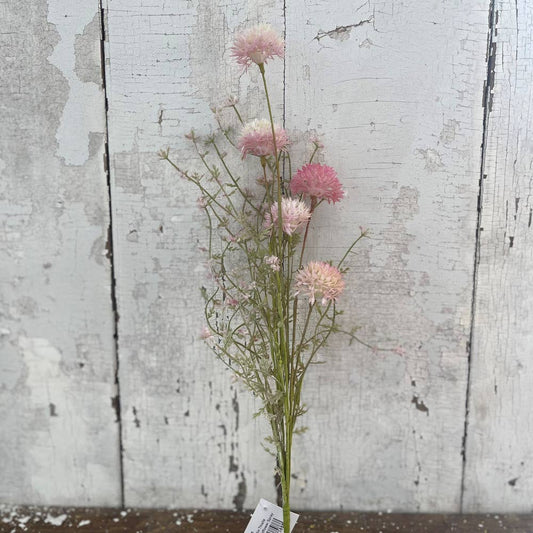 24in Thistle Wildflower Spray Faux Flower