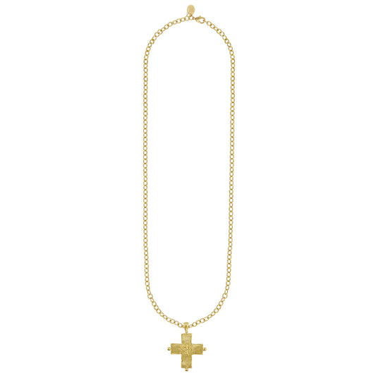 Susan Shaw - Long Jerusalem Cross Necklace