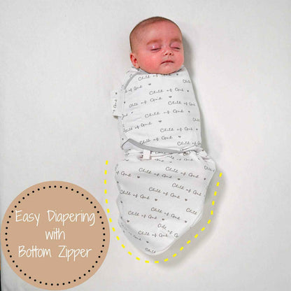 LollyBanks - Child of God Baby Sleep Swaddle 100% Organic Cotton
