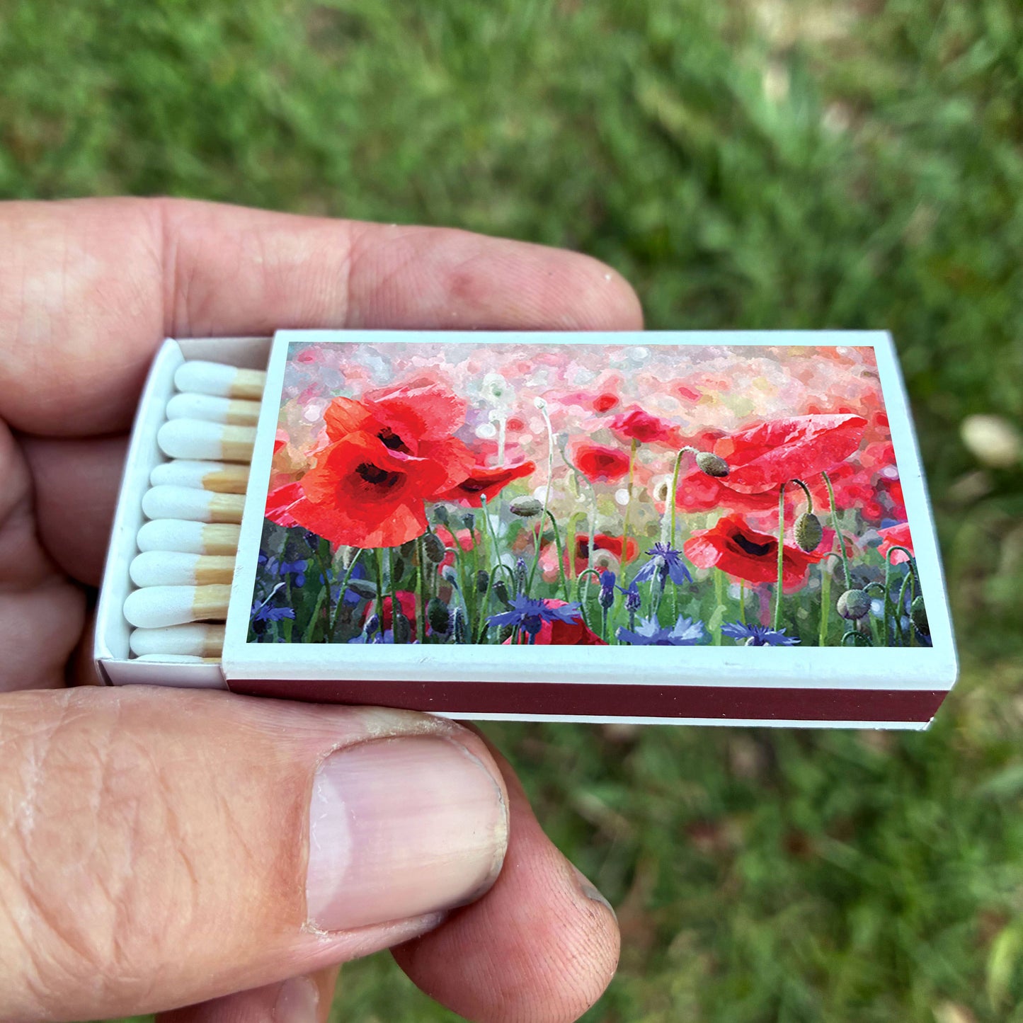 Poppy Flower Matches • Home Decor Matchbo