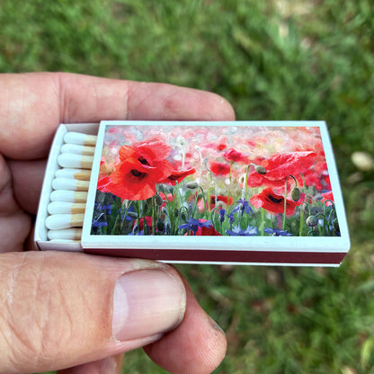 Poppy Flower Matches • Home Decor Matchbo