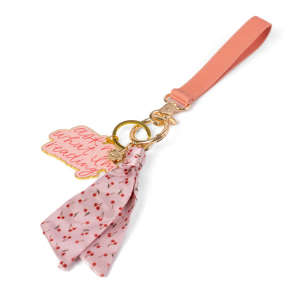 Elyse Breanne Design - Painted Cherries Satin Keychain