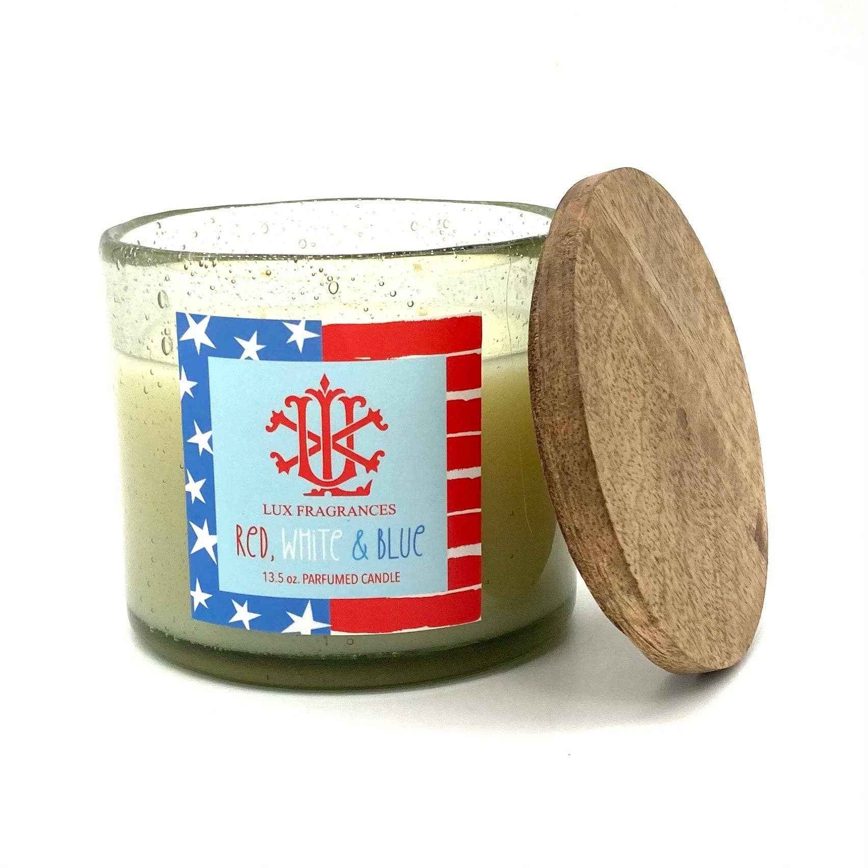 Patriotic Collection Variety Pack 12 oz Clear Glass Candle