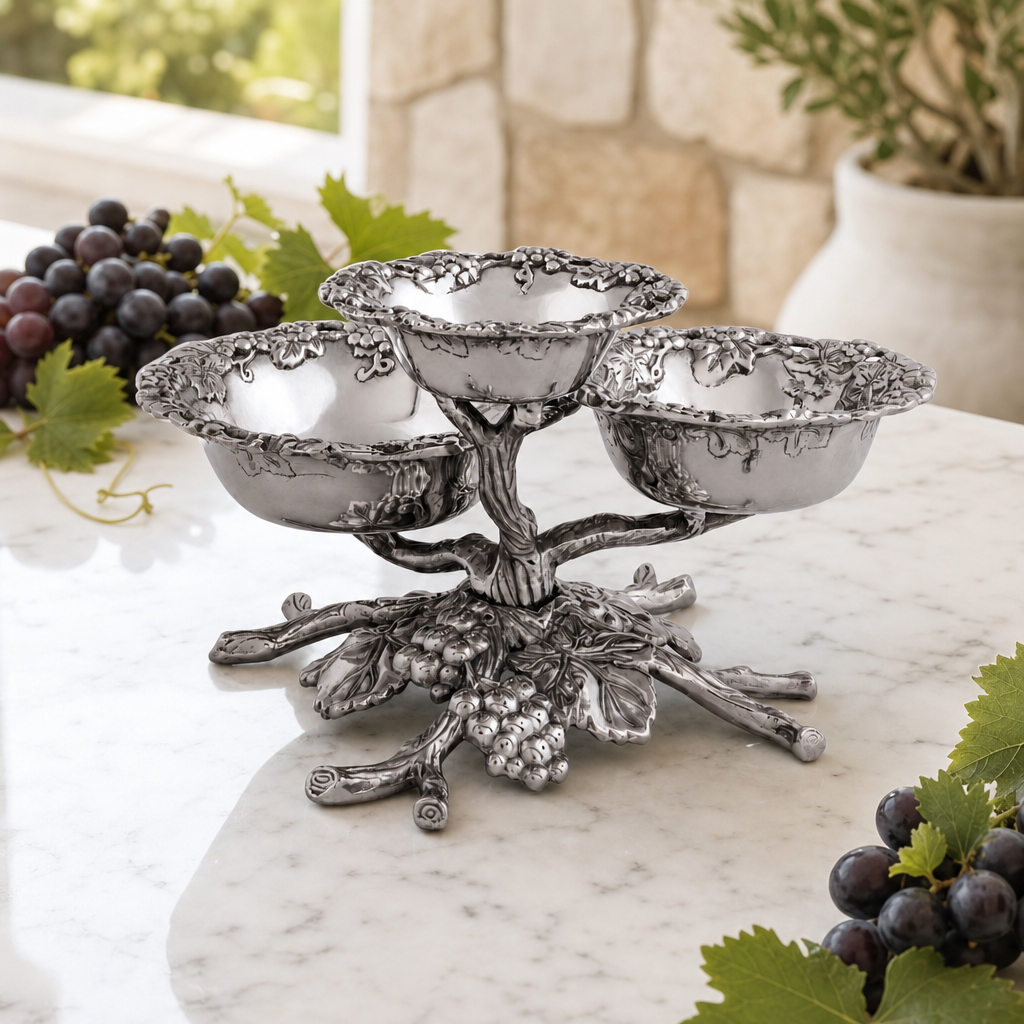 Grape 3-Tiered Bowl