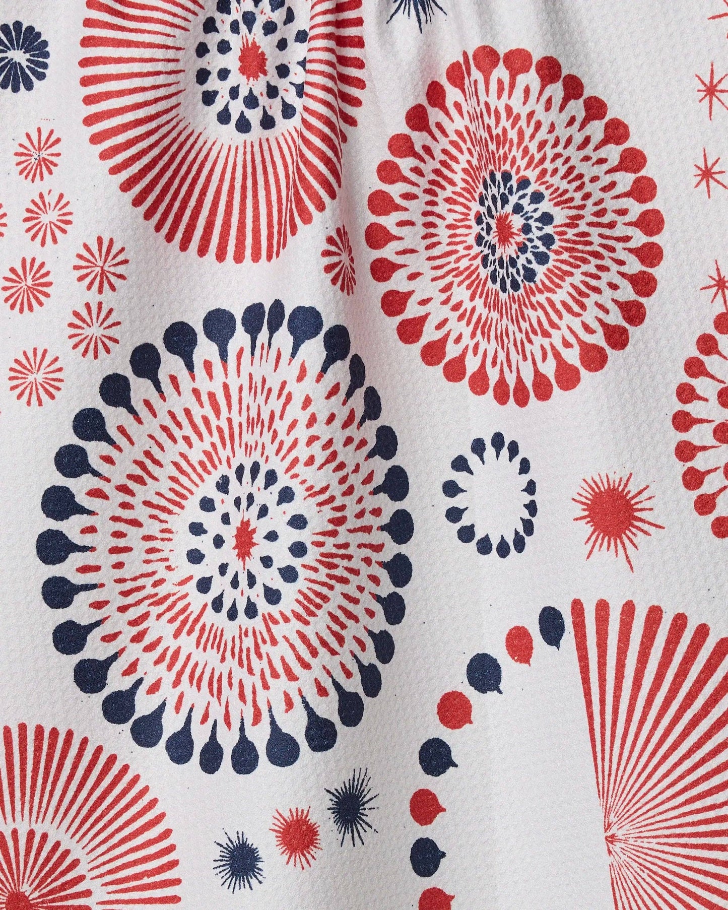 Freedom Sparks Tea Towel: Blue