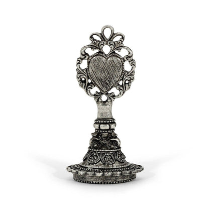 1928 Jewelry - 1928 Jewelry Filigree Heart Wax Seal Stamp