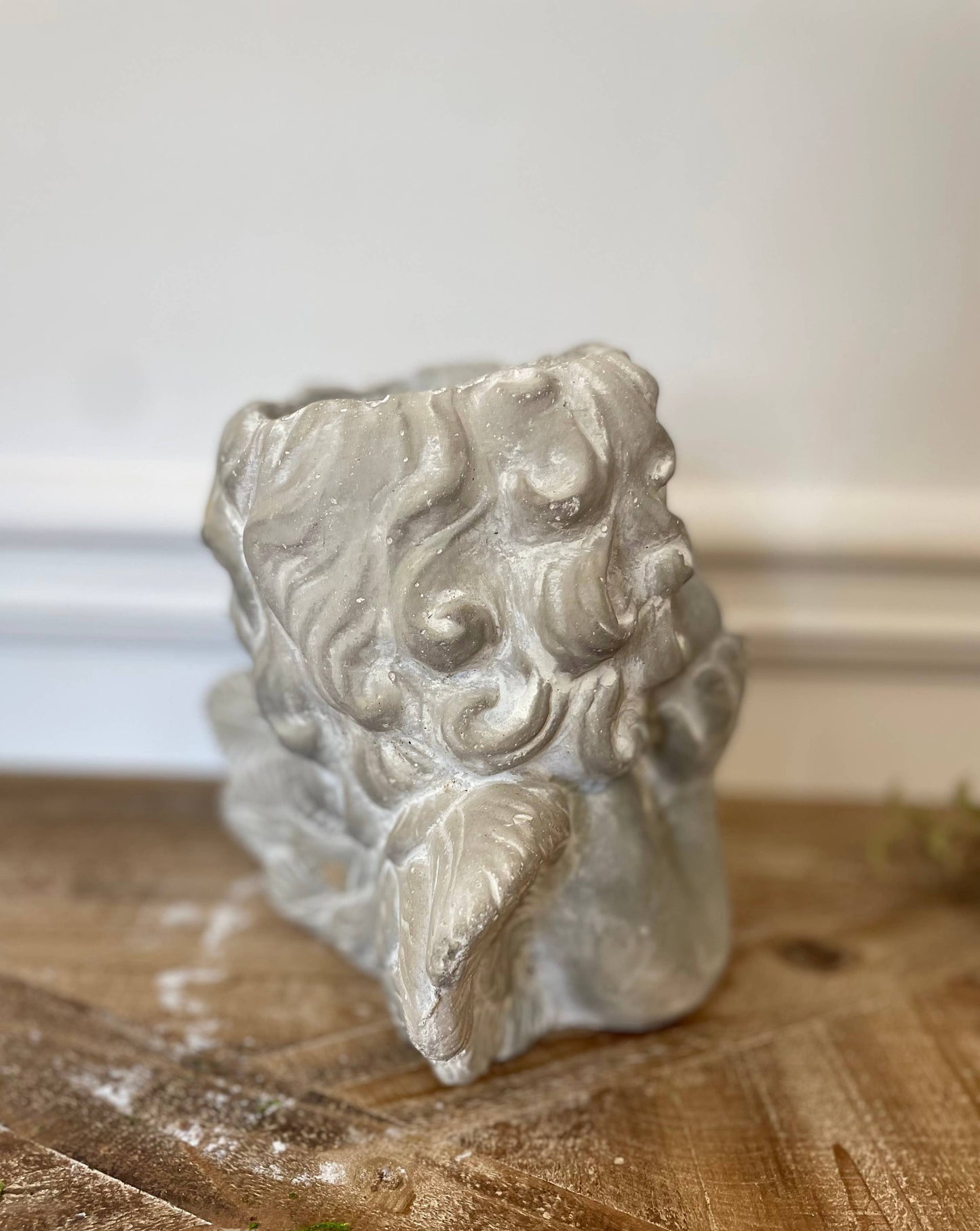 Cement Little Angel Planter - Small