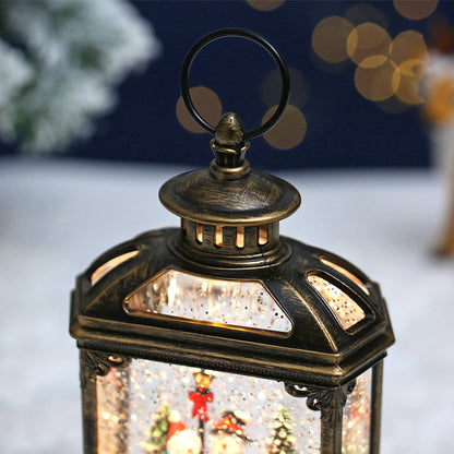 Christmas Vintage Snow Globe Lantern