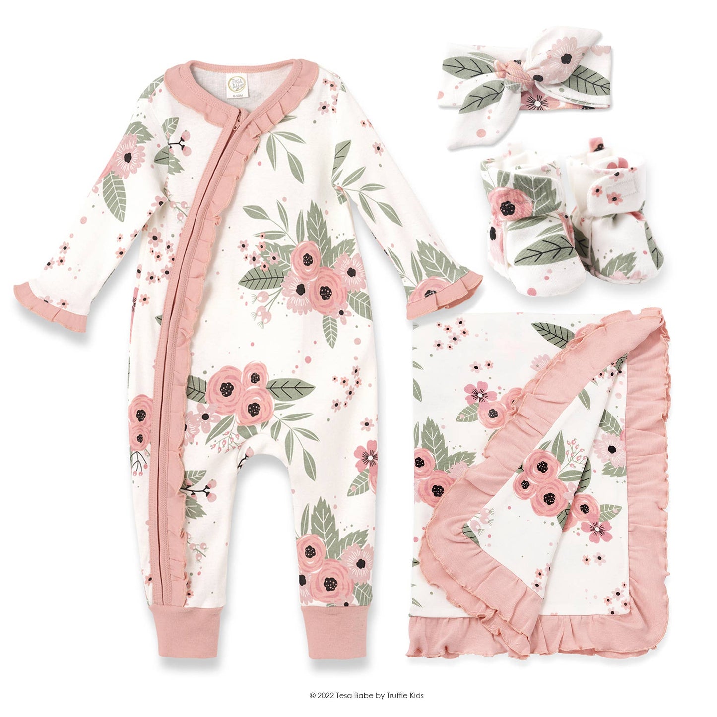 Baby Girl's Jardin Cotton Blanket