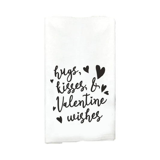 Hugs Kisses And Valentine's Wishes Towel