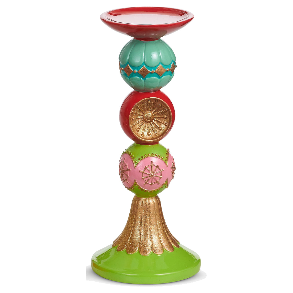 Reflector Ornament Candle Holder, Large, 10" tall