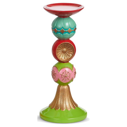 Reflector Ornament Candle Holder, Large, 10" tall