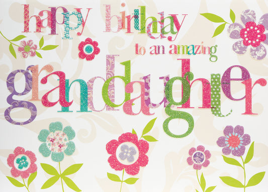Birthday Letters and Flowers Greeting Card