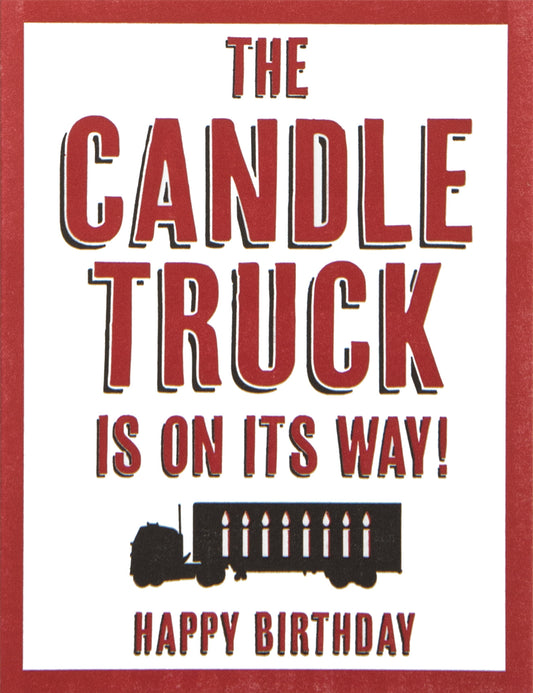 Candle Truck Greeting Card