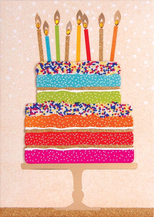 Sprinkles Birthday Cake Greeting Card