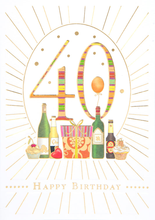 Big 40 and Cocktailing Mixes Greeting Card