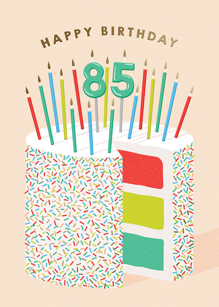 85 Cake Greeting Card