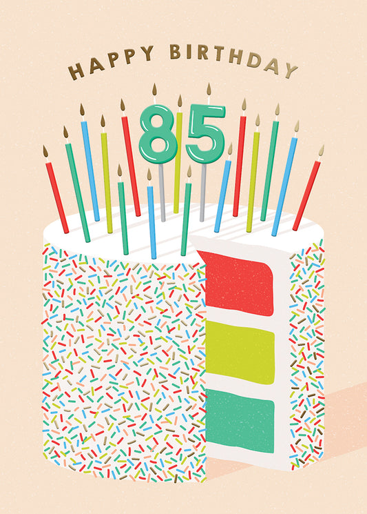 85 Cake Greeting Card