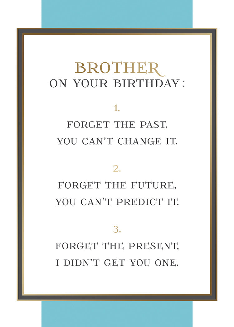 Forget the Present Greeting Card