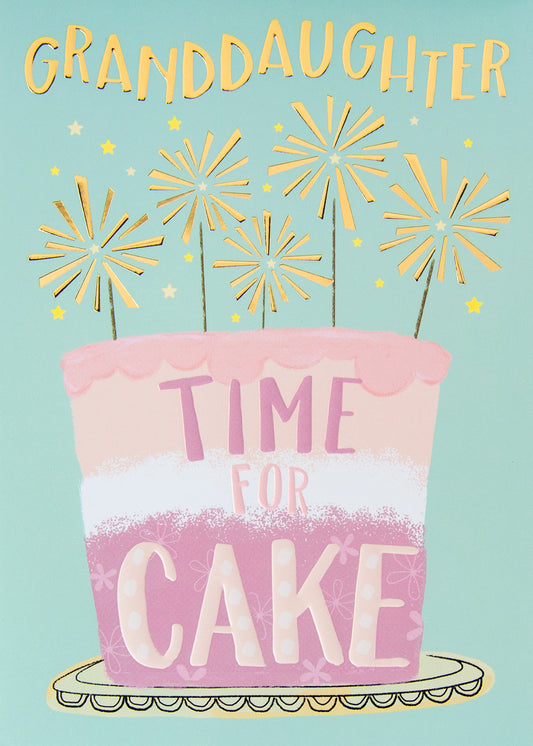 Sparkler Cake Greeting Card