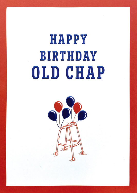 Happy Birthday Old Chap Greeting Card