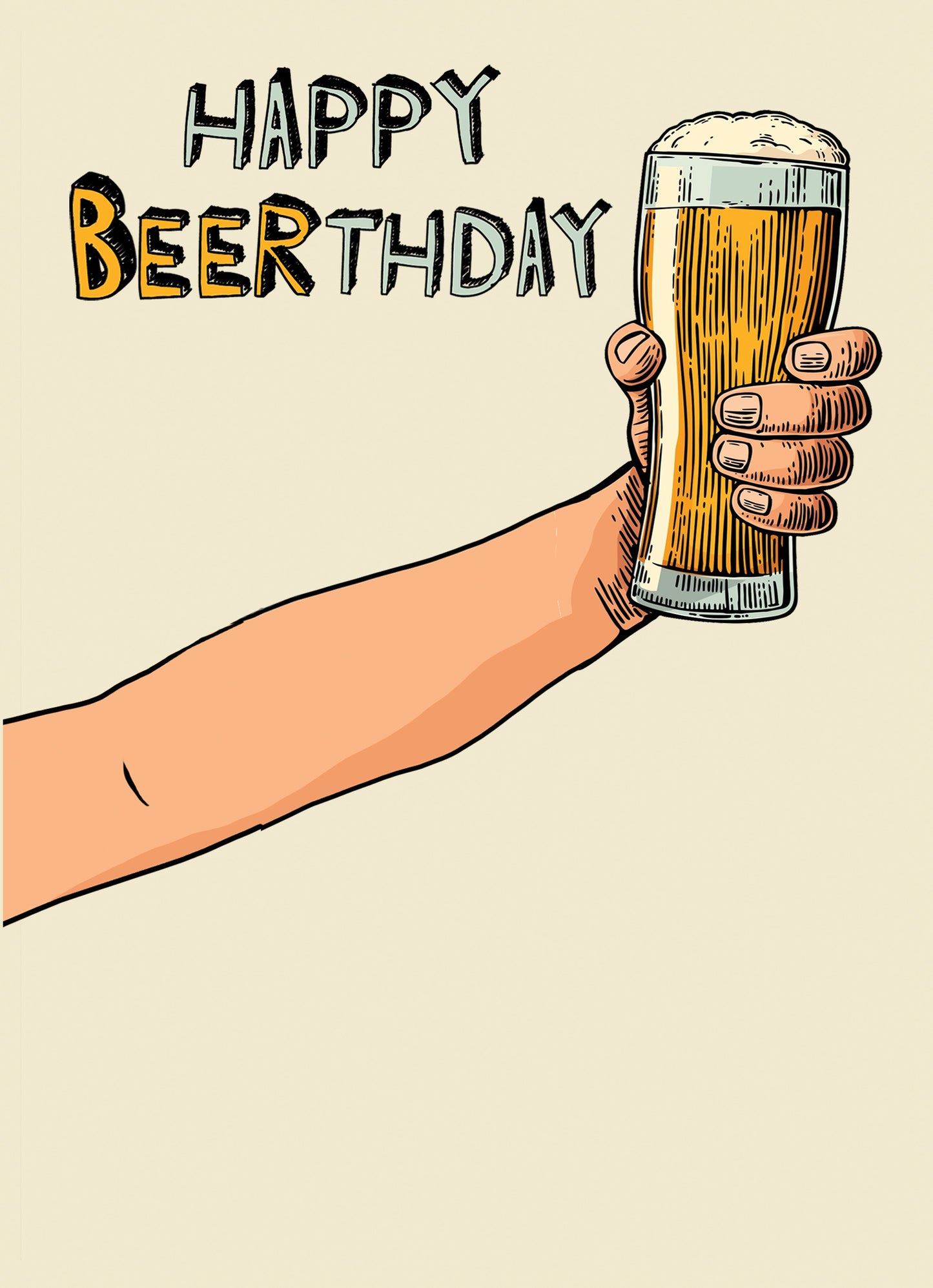 Happy Beerthday Greeting Card