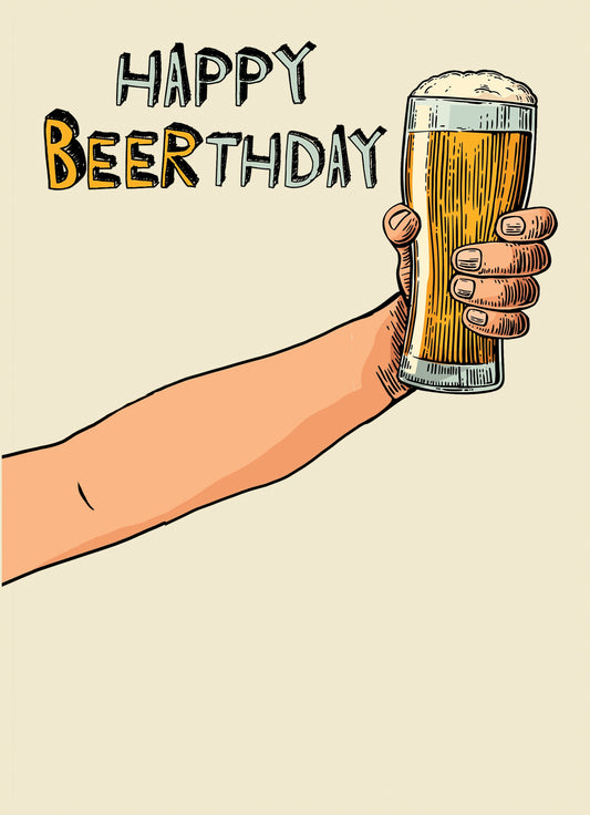 Happy Beerthday Greeting Card