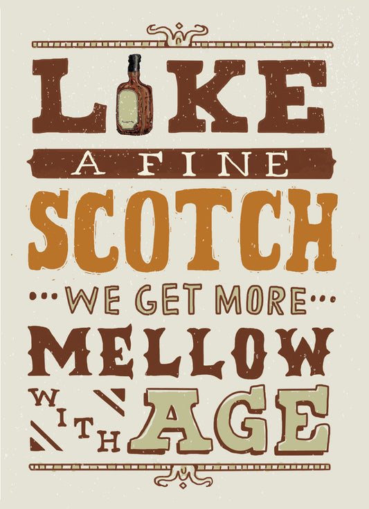 Mello Fine Scotch Greeting Card
