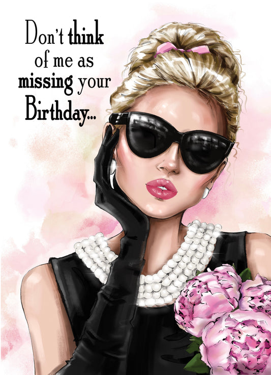 I'm Fashionably Late Greeting Card