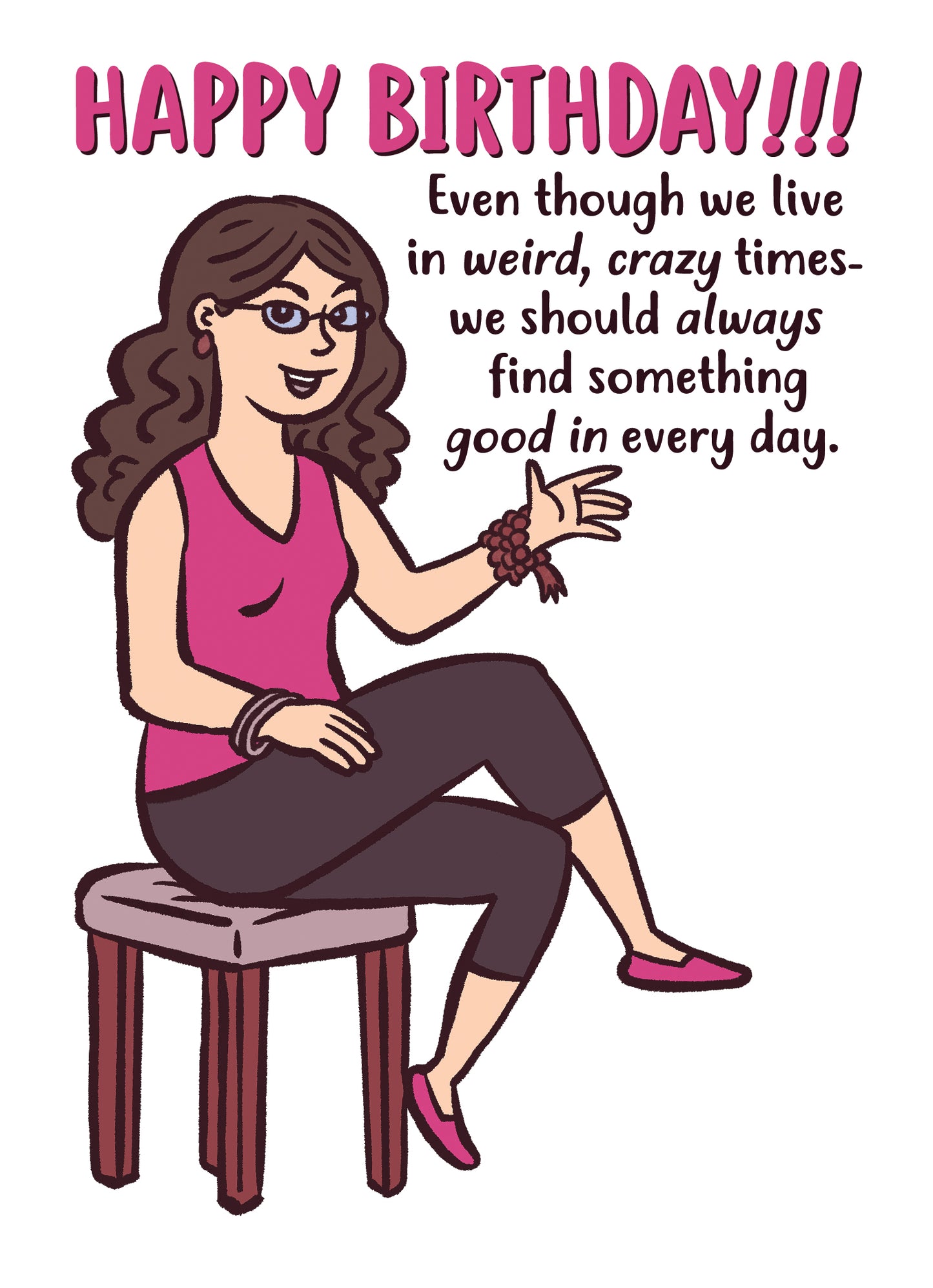 Wine Is Really Good Greeting Card