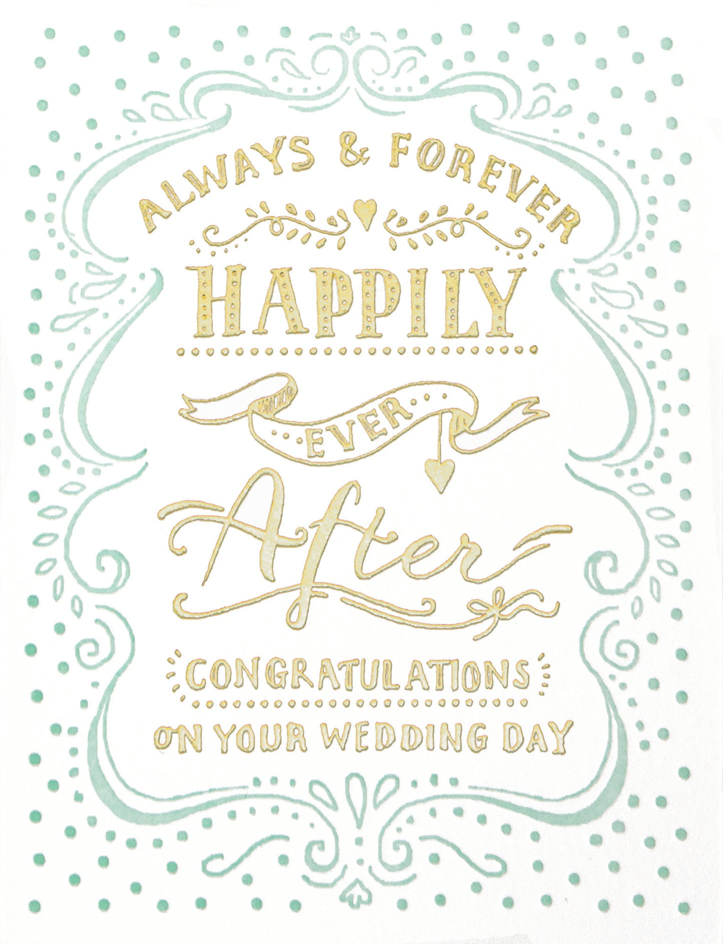 Always and Forever in Scroll Greeting Card