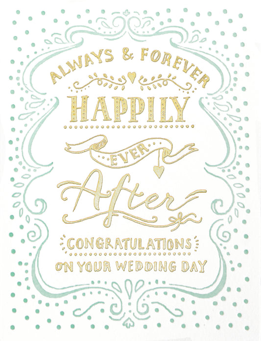 Always and Forever in Scroll Greeting Card