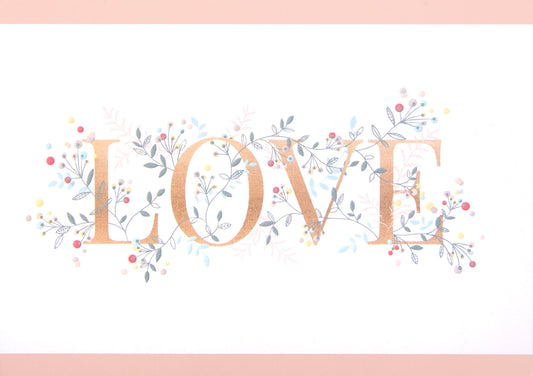Love Filigree Greeting Card