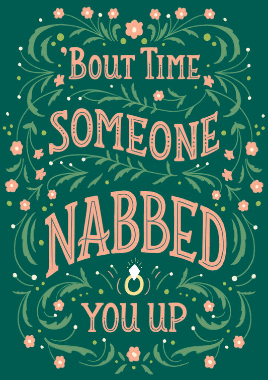 Bout Time Wedding Greeting Card