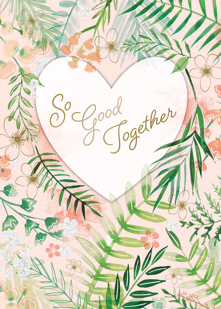 Florals and Ferns Greeting Card