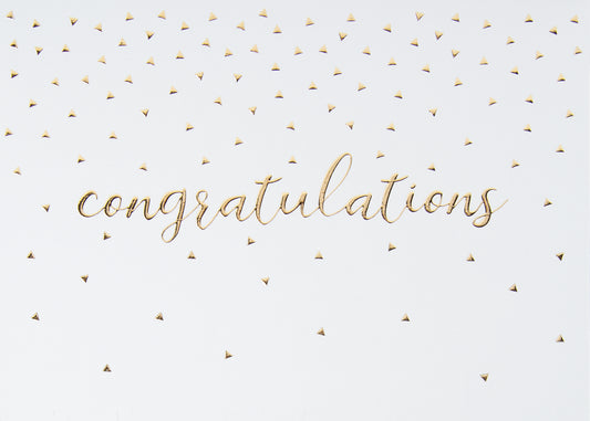 Congrats Triangles Greeting Card