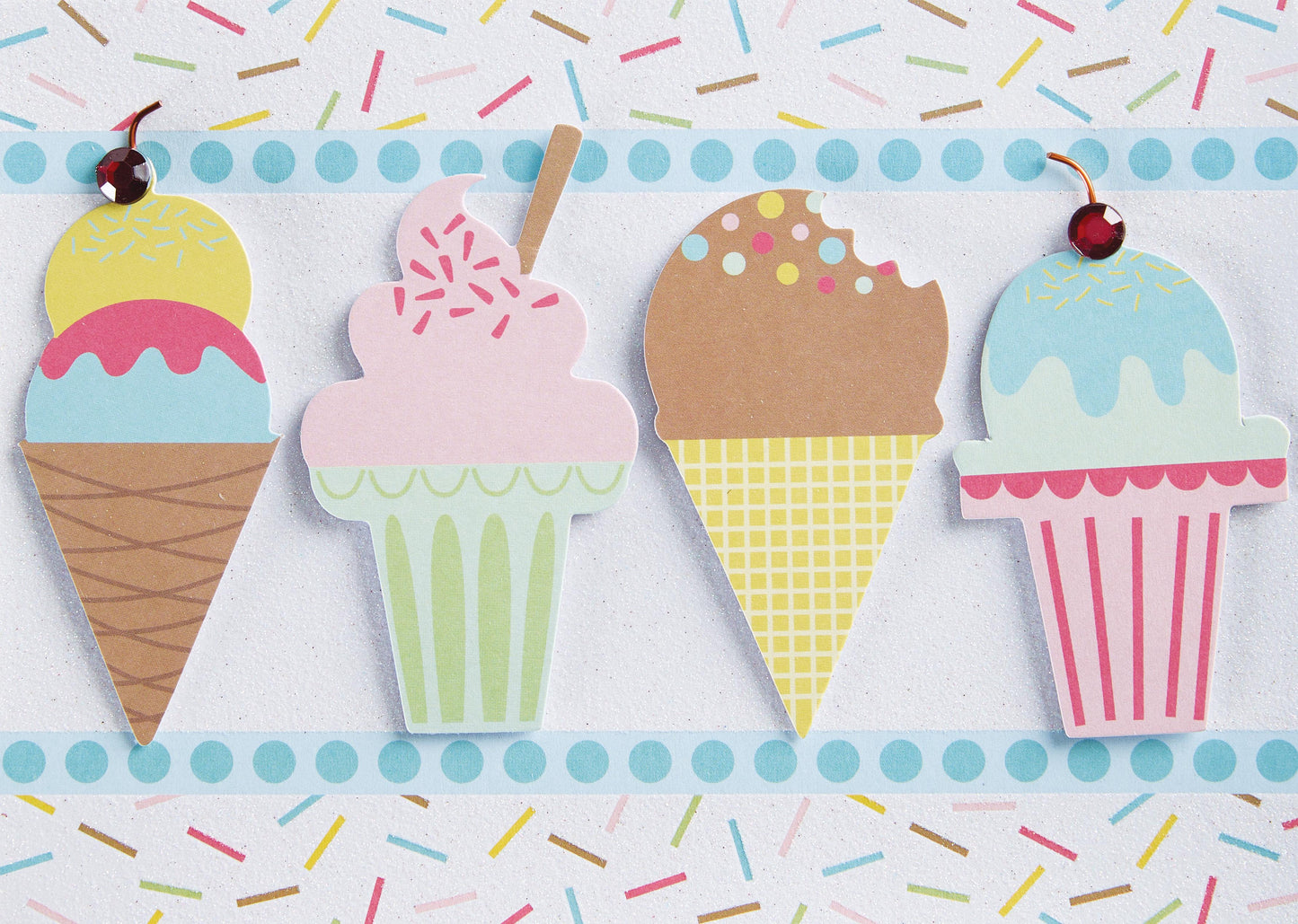Ice Cream Cones Greeting Card
