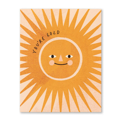 Tarjeta de la amistad: Eres oro