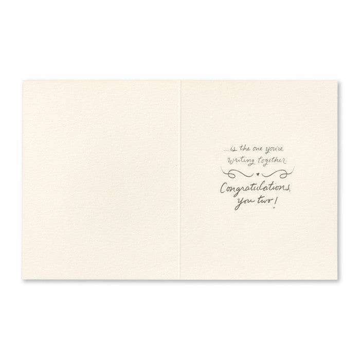Tarjeta de boda: La mejor historia de amor del mundo