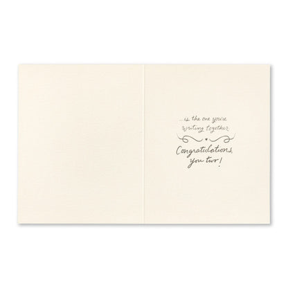 Tarjeta de boda: La mejor historia de amor del mundo
