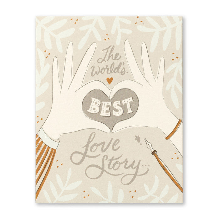 Tarjeta de boda: La mejor historia de amor del mundo