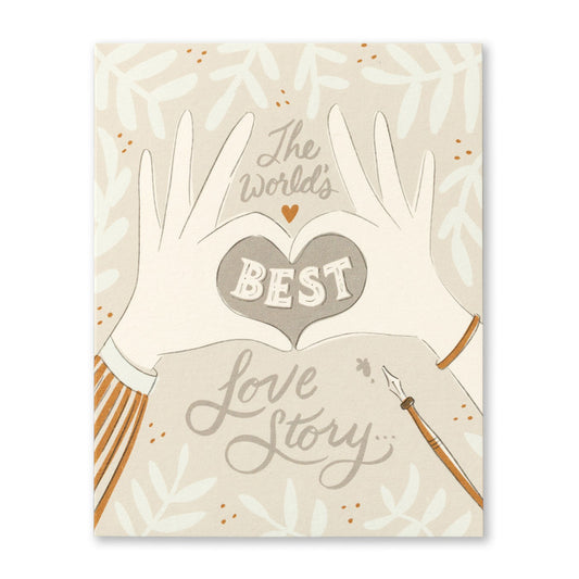 Tarjeta de boda: La mejor historia de amor del mundo