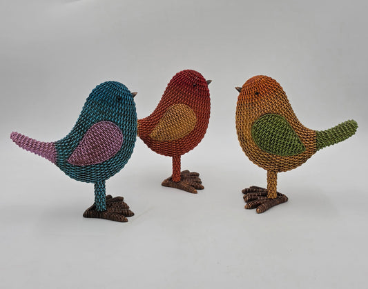 Resin Woven Bird -Assorted-sold separately