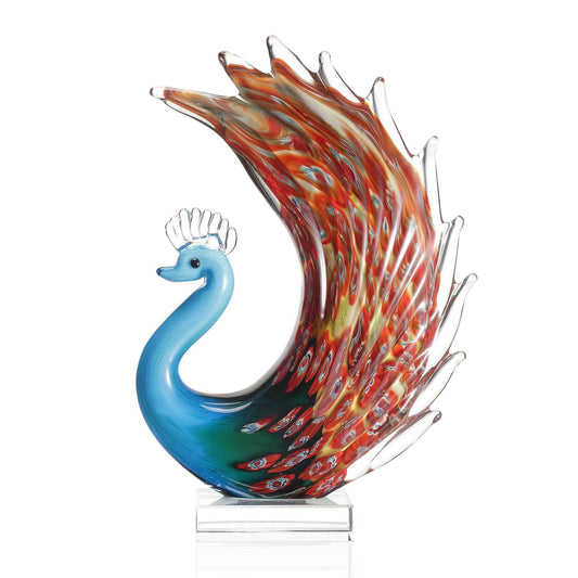 Art Glass Peacock