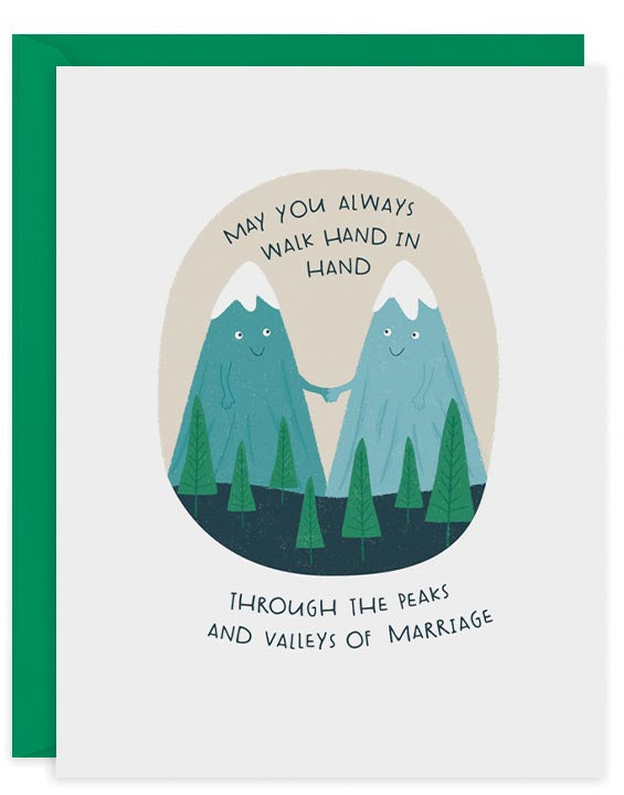 Peaks and Valleys Greeting Card