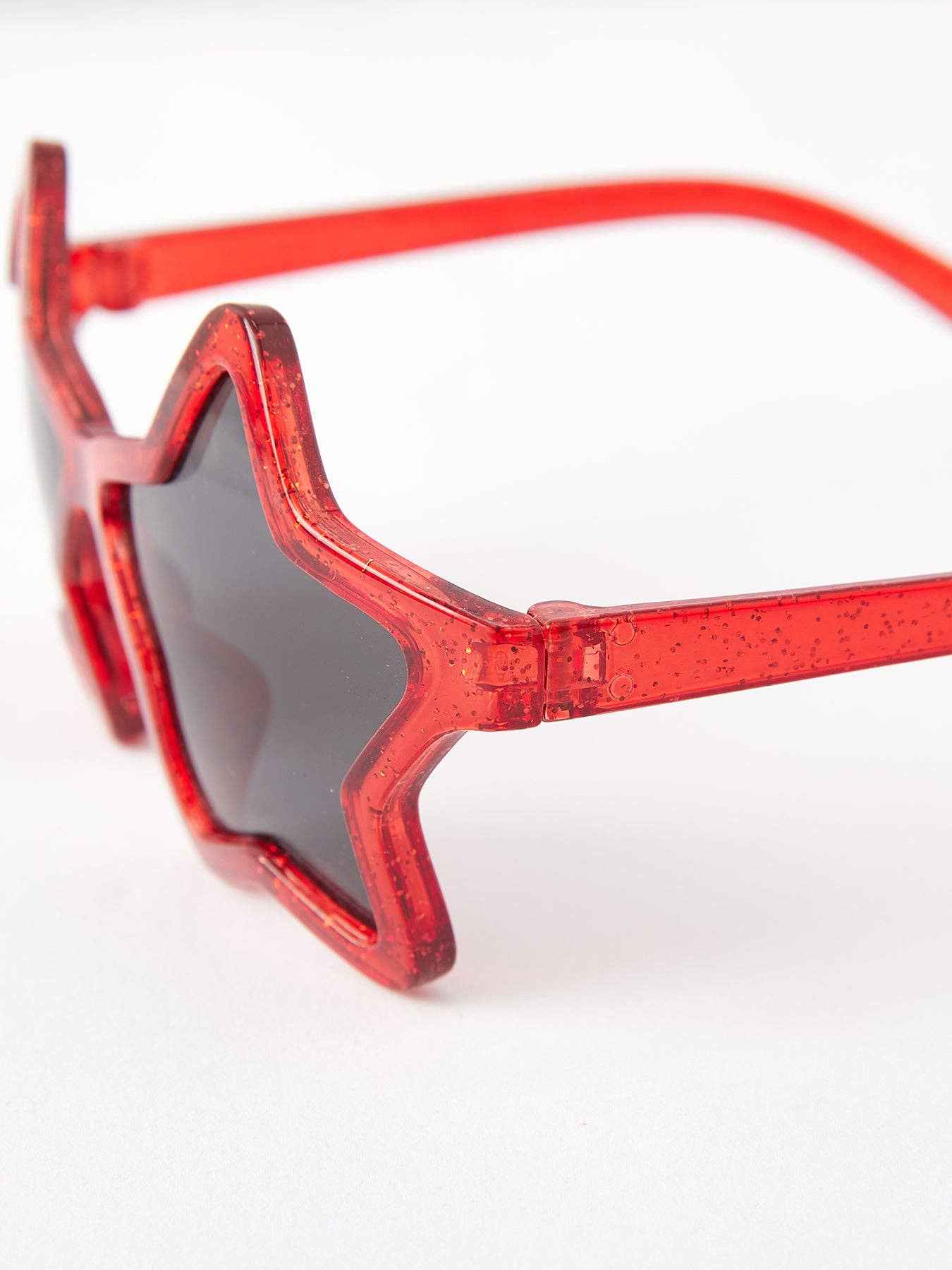 Children's Star Shaped Sunglasses: Red