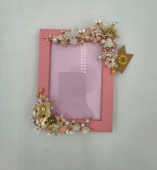 3.5 x5 Jeweled Photo Frame (Angel)