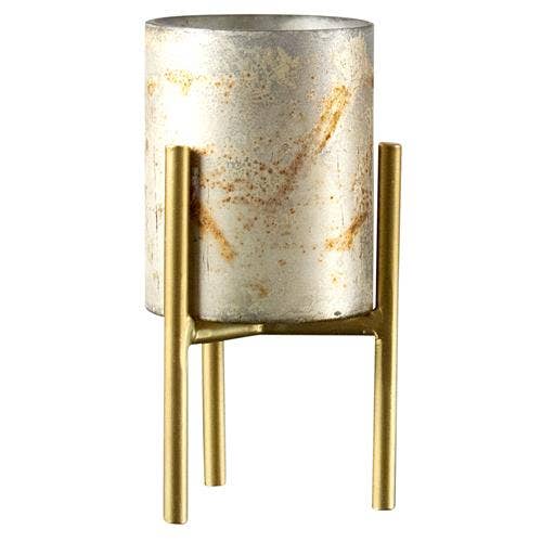 Mercury Glass Candle Holder